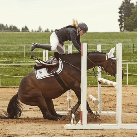 6 Ways to Stop Your Horse refusing Horse Kicking People, Horse Riding Fails, Falling Off Horse, Horse Falling, Falling Photography, Horse Fails, Equestrian Helmets, Horse Riding Tips, Equestrian Helmet