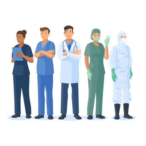 Doctors and nurses team Free Vector | Free Vector #Freepik #freevector #people Nurse Drawing, Nurse Team, Doctor Shows, 4th Doctor, Medical Posters, Hospital Workers, Medical Wallpaper, Medical Illustration, People Illustration