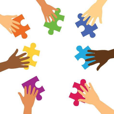 Download many hands holding colorful puzzle pieces Vector Art. Choose from over a million free vectors, clipart graphics, vector art images, design templates, and illustrations created by artists worldwide! Puzzle Art Design, School Wide Themes, Puzzle Template, Hands Holding, Puzzle Art, School Decorations, Free Vectors, Graphic Design Posters, Puzzle Pieces