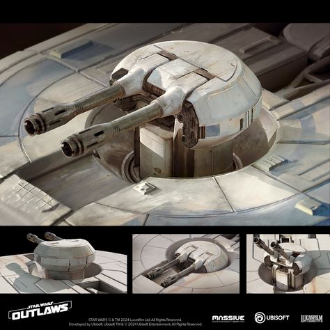 ArtStation - Star Wars Outlaws - Trailblazer Upgrades Star Wars Trailblazer, Star Wars Ship Concept Art, Star Wars Scavenger, Sci Fi Base, Millennium Falcon Model, Bulletproof Clothing, Sci Fi Ship, Hellboy Art, Space Engineers