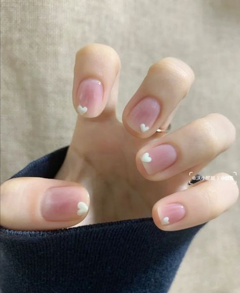 Creative Backyard, Minimal Nails Art, Cute Simple Nails, Simple Gel Nails, Minimal Nails, Blush Nails, Pretty Gel Nails, Really Cute Nails, Soft Nails