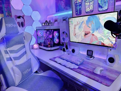 pc, pc gaming setup, pc setup, pc setup aesthetic, pc aesthetic, ,pc aesthetic setup, pc accessories, pc build, gamer, gamer girl, Xbox, PlayStation, dell, computer, computers, ps5, ps4, Xbox one, aesthetic keyboard, aesthetic mouse, cool keyboard, pc desk ideas, pc desk setup, pc editing, pc gaming setup aesthetic, pc gamer, keyboard aesthetic, modding, Plants, plant,ikea,ikea desk, cool games,gaming chair,gaming desk,corner desk,aesthetic,decor,desk decor,computer decor,room decor,gaming decor Gaming Setup Keyboard, Ikea Pc Setup, Female Pc Gaming Setup, White And Purple Pc Setup, Pc Desk Ideas, Gaming Pc Aesthetic, Corner Desk Aesthetic, Purple Pc Setup, Gaming Pc Desk Setup