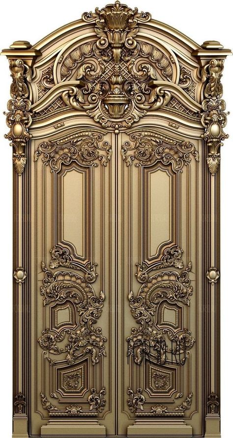 3d Door Design, Victorian Furniture Decor, Mahogany Exterior Doors, Huge Door, 3d Door, Modern Exterior Doors, Wooden Front Door Design, Door Design Images, Double Door Design