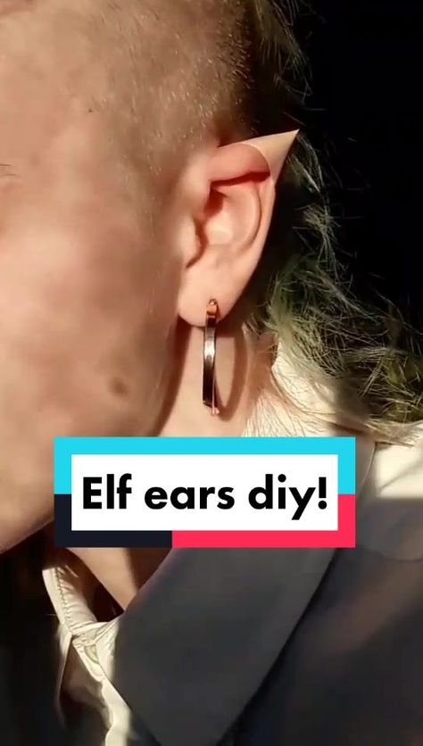 Homemade Elf Ears, Diy Elf Ears Easy, Make Elf Ears, Diy Elf Ears, Diy Elf, Ren Fair, Elf Costume, Elf Ears, Elf