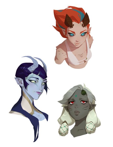 Three Eyes Character, Tiefling Character Art, Tiefling Character Design, Tiefling Oc, Demon Ideas, Floating Forest, Third Eye Art, Dnd Tiefling, Art Sketches Doodles