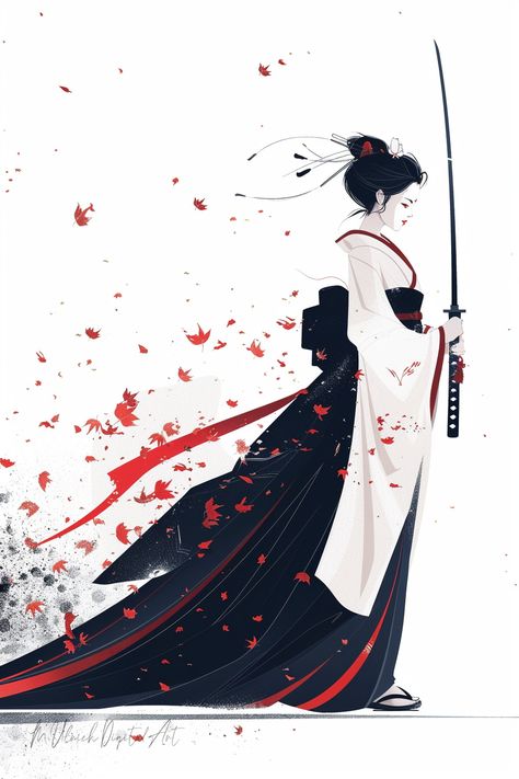 Samurai and Geisha are two iconic figures in Japanese history and culture. The Samurai were highly trained warriors who adhered to a strict code of ho... -  #Japanese #Warrior #woman Female Samurai Aesthetic, Japanese Warrior Woman, Japanese Culture Aesthetic, Woman Samurai, Lady Samurai, Women Samurai, Samurai Woman, Muse Of Music, Geisha Samurai