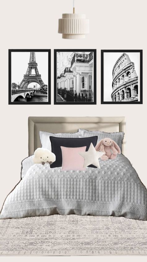 Created by elssipinterest on Shuffles City Aesthetic Bedroom, Stockholm Bedroom Aesthetic, Nyc Bedroom Ideas, Nyc Bedroom Aesthetic, Vogue Bedroom, Stockholm Bedroom, Room Inspo Cozy, New York Bedroom, Nyc Aesthetic