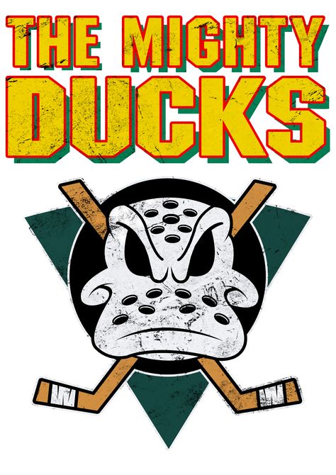 Wear this The Mighty Ducks Retro Vintage t-shirt as part of a costume or casual clothing. Mighty Duck, The Mighty Ducks, Duck Logo, Mighty Ducks, Quack Quack, Chibi Characters, Retro Tv, Anaheim Ducks, Tee Shirt Designs