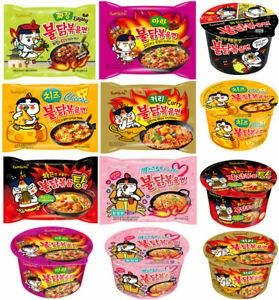 Noodle Korean, Fire Noodles, Samyang Ramen, Ramen Spicy, Snacks Japonais, Hot Chicken Flavor Ramen, Ramen Flavors, Japan Street Food, Fried Noodle