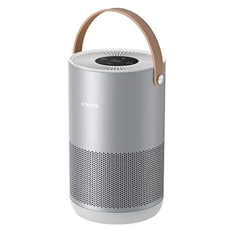 smartmi Air Purifiers for Home, Works with HomeKit Alexa, Smart Air Purifier with Handle, Auto Mode, 19db, 0.08 µm Particles Captured, P1 Silver Small Air Purifier, Home Works, Hepa Air Purifier, Air Purifiers, Hepa Filter, App Control, Kit Homes, Air Quality, Air Purifier