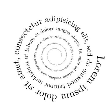 typography - Text spirals with TikZ - TeX - LaTeX Stack Exchange Circular Typography Design, Time Typography Design, Spiral Typography, Circular Calligraphy, Typography 2023, Time Typography, Splendid Spoon, Spiral Logo, Grace Tattoos