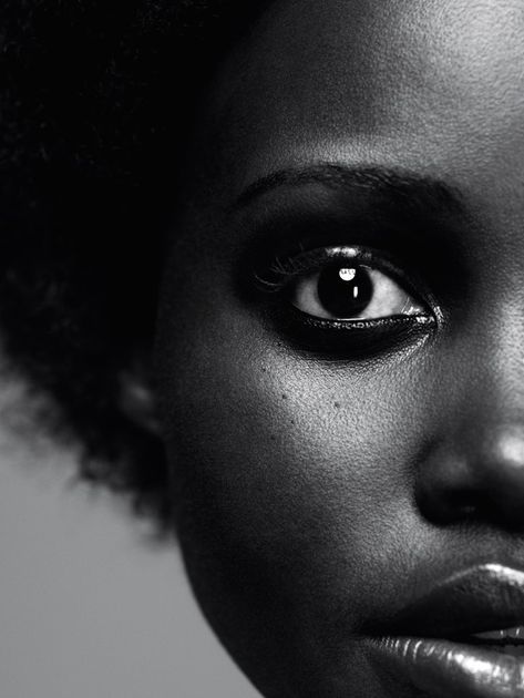 Black And White Photography Portraits, Lupita Nyong, This Is Us Movie, Art Partner, Jordan Peele, Another Magazine, Lupita Nyong'o, Afro Hair, White Face