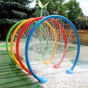 Smart & Safe spray park control | Eleven Kft. Rubber Playground Flooring, Dog Park Design, Kids Garden Toys, Backyard Water Parks, Indoor Dog Park, Rubber Playground, Spray Park, Play Garden, Dog Playground