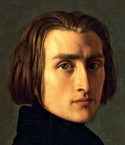 Henri Lehmann - 1814-1882 - portrait of Franz Liszt - 1811-1886 Henri Lehmann, Classical Composers, Franz Liszt, Heart Beating Fast, Fallen Heroes, Composers, Classical Music, Painting & Drawing, Persona