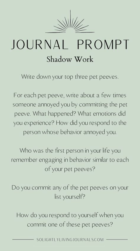 green background with black text; stylized line drawn graphic of rising sun at top of image Shadow Work Questions, Shadow Work Journal Prompts, Work Journal Prompts, Work Questions, Exercise For Beginners, Shadow Work Spiritual, Spiritual Awakening Higher Consciousness, Mindfulness Journal Prompts, Shadow Self