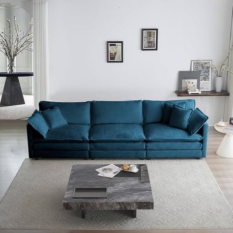 Amazon.com: NordStorm 70" Modern Loveseat Deep Seat Upholstered Chenille Sofa Couch, 2 Seater Sofa Couch with 4 Tossing Pillows for Living Room, Bedroom, Apartment, Home Office, Blue : Home & Kitchen Mid Century Modern Couch, Living Room Sofa Set, Three Seat Sofa, Modern Couch, Sectional Sofa Couch, Comfy Sofa, Modular Sectional Sofa, Blue Living Room, Living Room Set