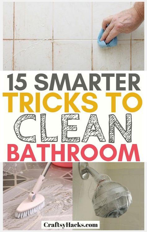 Try these bathroom cleaning tips and learn how to clean your bathroom much more efficiently. Try these little home hacks and have a cleaner home much easier. #cleaning #cleaningtips #cleaner Best Toilet Bowl Cleaner, Vacuum Hacks, Bathroom Cleaning Tips, Easy House Cleaning, House Cleaning Hacks, Wall Stains, Deep Clean Bathroom, Natural Cleaning Solutions, Cleaning Inspiration