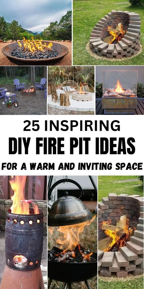 Create the perfect gathering spot in your backyard with a DIY fire pit! Our comprehensive guide will walk you through the process of building a beautiful and functional fire pit that will be the highlight of your outdoor space. 

Whether you prefer a rustic stone design, a sleek modern look, or something in between, we've got the tips and tricks to help you achieve your vision. Enjoy cozy evenings, roast marshmallows, and make lasting memories around your custom fire pit. 

Ready to get started? Click to see more and follow us for more DIY inspiration and outdoor project ideas! 🌟🏞️ 

#DIYProjects #FirePit #OutdoorLiving #BackyardIdeas Diy Boma Fire Pits, Fire Pit For Small Backyard, Diy Fire Pits Outdoor, Brick Fire Pit Ideas Backyard, Backyard Fire Pit Designs, Diy Fire Pit Ideas Cheap Simple, Boma Ideas Fire Pits, Fire Pit Ideas Backyard Landscapes, Diy Firepits Backyard Ideas