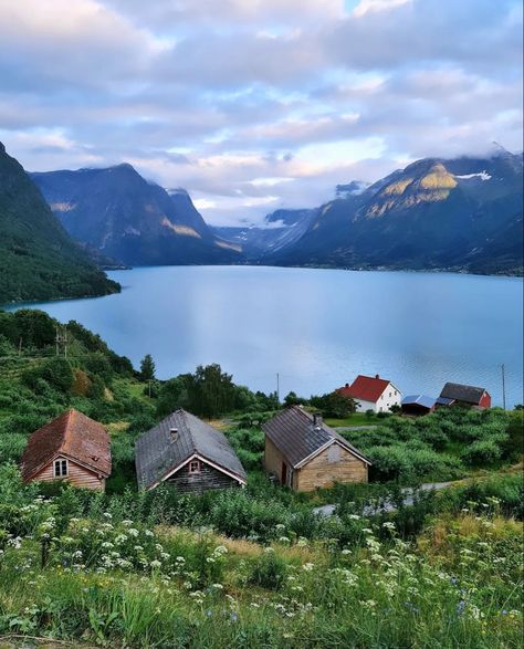 #norway #nordic #scandinavian #scandinavia #europe #landscape #nature #countryside #mountains #lake #fjord #travel #world #traveler #earth Norway Countryside, Countryside Mountains, Europe Landscape, Nature Countryside, Beautiful Norway, Nordic Scandinavian, Travel World, Landscape Nature, World Traveler