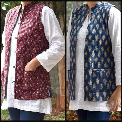 Lazy Fashion, Kerala Saree Blouse Designs, Cotton Jackets Women, Simple Kurta Designs, Kurti Designs Latest, Waist Coat, Cotton Kurti Designs, Salwar Kamiz, Kurti Designs Party Wear