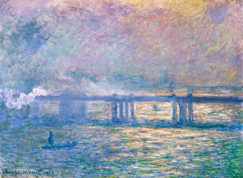 Monet Bridge, St Louis Art Museum, Monet Poster, St Louis Art, Claude Monet Paintings, Claude Monet Art, Monet Art, Charing Cross, Monet Paintings