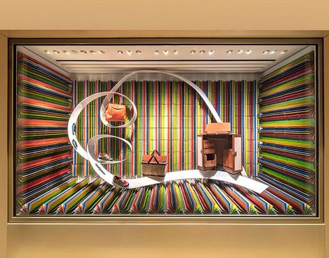 maurizio galante and tal lancman create whimsical dreamscapes for hermès hong kong stores | Netfloor USA Hermes Window, Colorful Scrapbook, Hermes Store, Ribbon Display, Drawing Furniture, Concept Models Architecture, Fashion Displays, Store Window Displays, Window Display Design