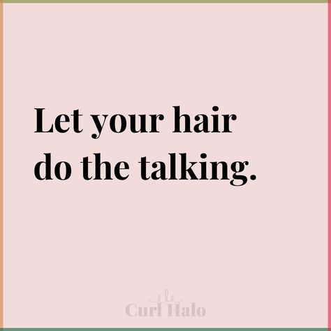 Whatever your look is make it a statement 💁🏻‍♀️✨ . . . . . . . . #hairquotes #heatlesscurls #hairinspo #hairhacks #haircommunity #easyhair #hairtrends #curlhalo #haircare #healthyhair #healthyhairjourney #hairbesties Curly Hair Sayings, Cute Hair Quotes, Hairstyles Background, Haircare Quotes, Hair Care Quotes, Hair Inspiration Quotes, Hair Quotes For Instagram, Hairstylist Post, Nano Bead Hair Extensions