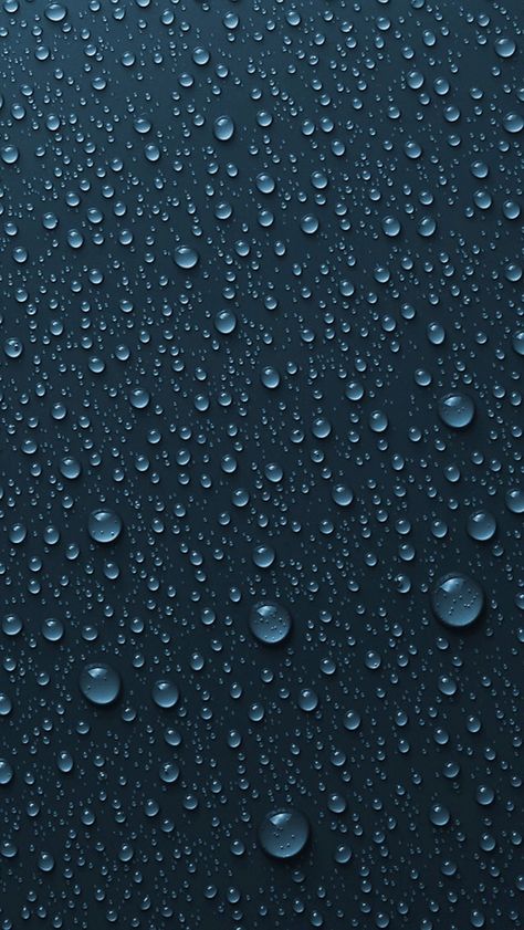 Phone wallpaper. Water droplets on blue. Phone Wallpaper Water, Water Wallpaper Iphone, Water Droplets Wallpaper, Rain Drops Wallpapers, Rain Droplets On Window, Blue Water Drops Wallpaper, Rain Droplets, Water Drops Wallpaper Nature, Clear Blue Water Wallpaper