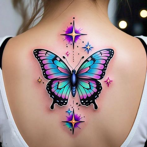 Trending Tatoos Classy Tattoos For Women, Butterfly Tattoos Images, Botanical Tattoos, Blue Butterfly Tattoo, Stunning Tattoos, Blue Rose Tattoos, Cool Wrist Tattoos, Dragon Sleeve Tattoos, Butterfly Tattoos For Women