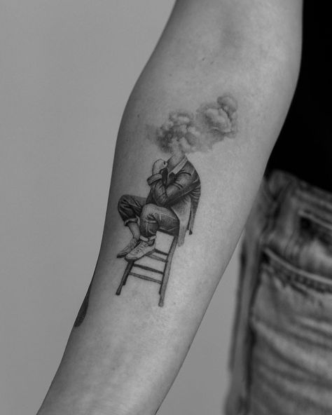 Escapism Tattoo Ideas, Escape Tattoo Ideas, Existentialism Tattoo Ideas, Escapism Tattoo, There’s Escape In Escaping Tattoo, Kate Moss Tattoo Lucian Freud, Piercings, Tattoos, Instagram