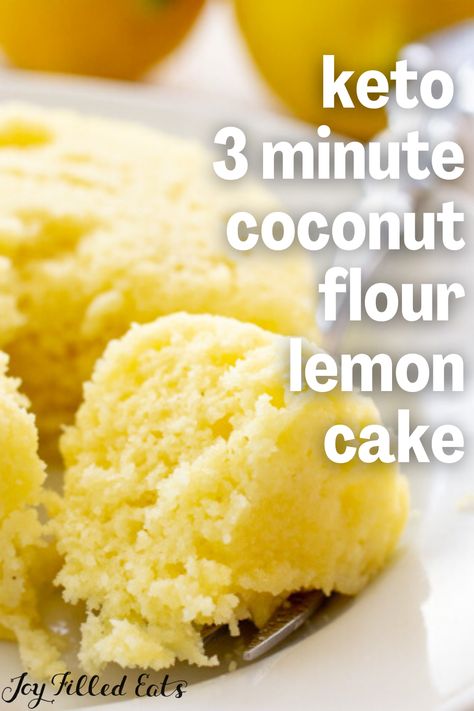 Coconut Flour Dessert, Low Carb Mug Recipes, Coconut Keto Recipes, Easy Coconut Flour Recipes, Coconut Lemon Cake, Keto Coconut Cake, Coconut Flour Sponge Cake, Recipes With Coconut Flour, Keto Coconut Cake Recipe