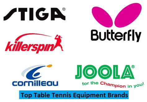 Top Table Tennis Equipment Brands Table Tennis Logo Design, Table Tennis Logo, Table Tennis Equipment, Tennis Logo, Name Tag For School, Table Tennis Player, Tennis Equipment, Butterfly Logo, Branding Design Packaging