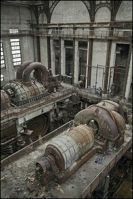 Abandoned Frankfurt Power Plant. Abandoned Factory, Urban Exploring, Industrial Machinery, Industrial Architecture, Old Factory, Industrial Photography, Industrial Art, Urban Exploration, Abandoned Buildings