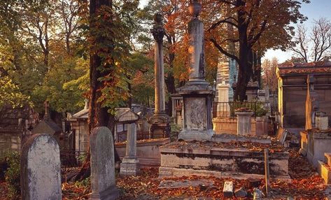 Père Lachaise Cemetery, Pere Lachaise Cemetery, Dark House, Old Cemeteries, Tourist Sites, Scary Places, Photography Magazine, Autumn Cozy, Samhain