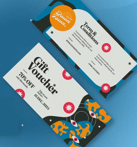 Pyschesins Gift Voucher Template AI, EPS, PSD Voucher Design Coupon, Voucher Design Ideas, Typography Ads, Kv Design, Gift Voucher Template, Gift Voucher Design, Voucher Template, Voucher Design, Coupon Design