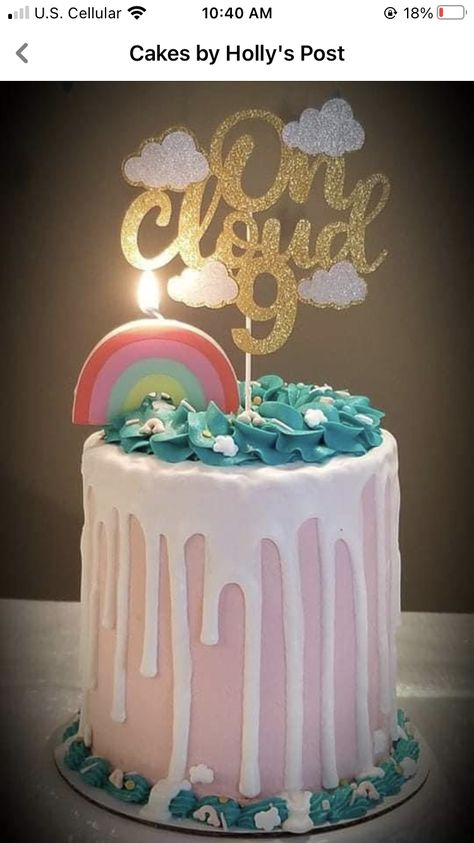 Ninth Birthday Party Ideas, Cloud 9 Cake Ideas, Ninth Birthday Ideas Girl, Cloud 9 Birthday Party Ideas Girl, On Cloud 9 Birthday Cake, 9th Birthday Photoshoot Ideas, Cloud 9 Birthday Cake, 9 Year Birthday Party Theme, On Cloud 9 Cake