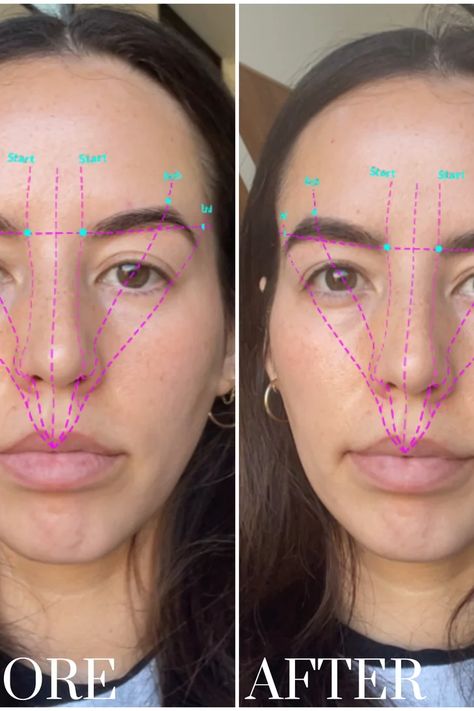 I Tried TikTok's Brow-Mapping Filter Hack: See the Photos Brow Mapping, Perfect Eyebrow Shape, Thick Brows, Hair And Makeup Ideas, High Cheekbones, Popsugar Beauty, Brow Tinting, Perfect Eyebrows, Eyebrow Shape