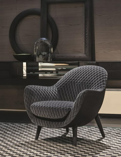 Marcel Wanders for Poliform Gibson velvet and wood Mad Queen armchair, €2,696 Lounge Suites, Sofa Chairs, Modern Lounge Chairs, Modern Lounge, Armchair Furniture, Chair Sofa, Single Sofa, Arm Chairs, Chairs Armchairs