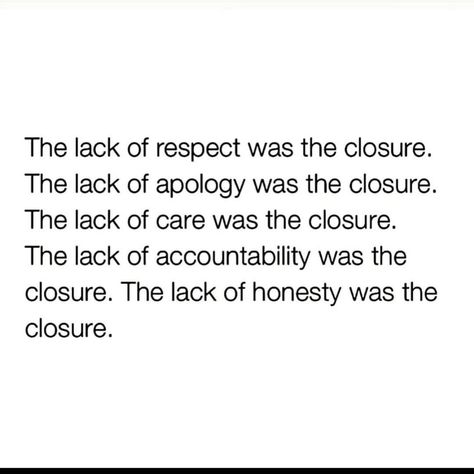 Motivational & Relatable | All the closure you need - #quoteoftheday #quotes #quotestagram #quote #life #lifequotes #explorepage #explorepost | Instagram Tolerated Quotes, Undervalued Quotes, Recap Quotes, Reciprocity Quotes, Redirection Quotes, Closure Quotes, Expectation Quotes, Personal Truth, Lack Of Respect