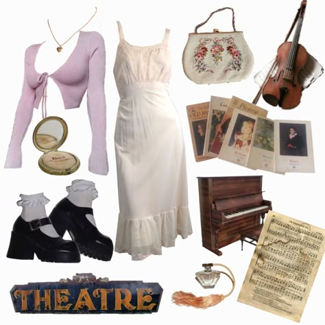 Theatre Kid Aesthetic Outfits, Theatre Academia Outfit, Poet Aesthetic Outfits, What To Wear To A Musical Theatre Outfit, Theatre Outfit Ideas, Theatre Outfit, Png Outfits, Artsy Style, Dark Academia Fashion