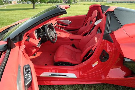 2023 Corvette Stingray, 2023 Corvette, Business Manifestation, Corvette Stingray Convertible, Star Outfit, Rock Star Outfit, Exhaust Tips, Red Corvette, 70th Anniversary