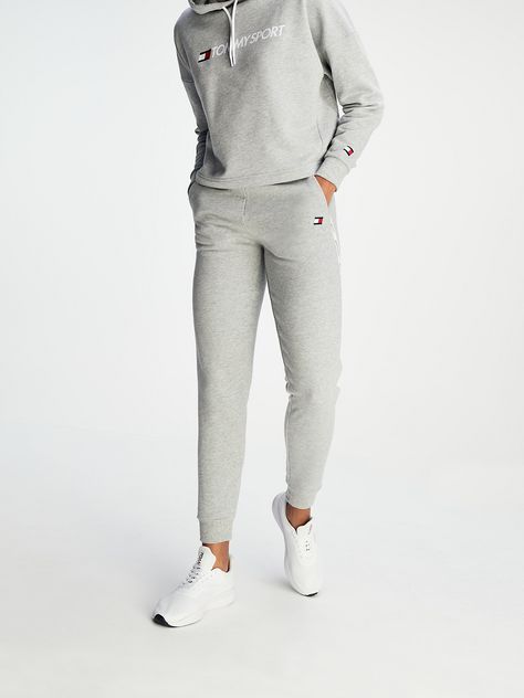 Tape Detail Joggers | GREY | Tommy Hilfiger Joggers Grey, Trousers Women Wide Leg, Web Store, Women's Trousers, Wide Leg Trousers, Signature Style, Trousers Women, Tommy Hilfiger, Wide Leg