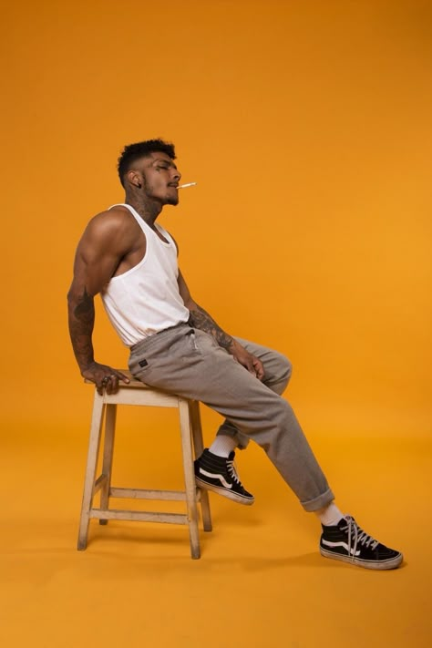 Male Models Poses, Action Pose Reference, Male Pose Reference, Male Pose, Sitting Poses, Body Reference Poses, Human Poses Reference, Trik Fotografi, Human Poses