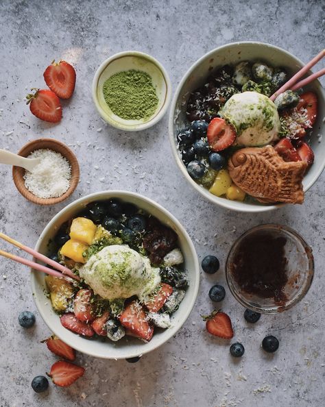 Taiwanese Shaved Ice, Shaved Ice Recipe, Ice Recipe, You Make Me Melt, Icee Recipe, Coconut Shavings, Fruit Ice Cream, Red Bean Paste, Fruit Ice