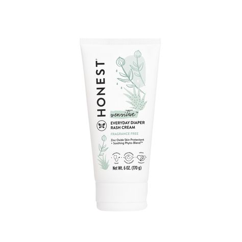 Diaper Rash Cream | Honest Chafed Skin, Diaper Bag Essentials, The Honest Company, Diaper Rash Cream, Rash Cream, Healing Ointment, Honest Company, Skin Redness, Baby Sprinkle