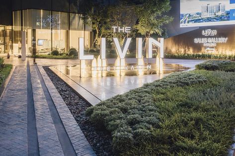 Condominium Entrance, Elevation Details, Signage Design Ideas, Monument Signage, Entrance Signage, Hotel Signage, Landscape Design Drawings, Bakery Design Interior, Monument Signs