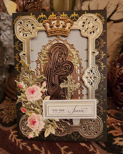 Jenny shared her gorgeous Madonna and... - Anna Griffin Inc. Anna Griffin Christmas Cards, Anna Griffin Inc, Catholic Wall Art, Anna Griffin Cards, Madonna And Child, Anna Griffin, The Word Of God, My Cousin, Special Cards