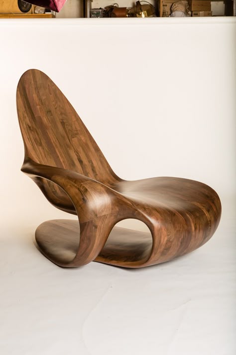 Organic Shaped Furniture, Wooden Sofa Set Designs, Chair Design Wooden, Curved Furniture, Organic Furniture, Furniture Design Chair, Office Chair Design, Wooden Sofa Set, Unique Furniture Pieces