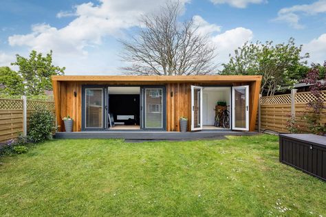 Garden Room Ideas | The Top 11 Garden Room Design Ideas 2023 Home Office Ideas Green, Office Ideas Green, Shed Room Ideas, Room Furnishing Ideas, Annex Ideas, Garden Rooms Uk, Garden Office Shed, Outdoor Shed, Insulated Garden Room