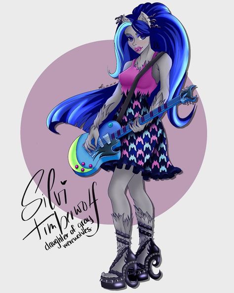 Blue Monster High Characters, Silvi Timberwolf, Monster High Draculaura And Clawd Wolf, Monster High Clawdeen Wolf Fanart, Silvi Timberwolf Monster High, Monster High Characters Lagoona Blue, Blue Lotus, Monster High, Lotus